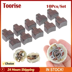 10PCS/Set Motor Carbon Brush Replacement Electric Screwdriver Brush Holder DC Motor Accessorie Compatible for RS550 BO-SCH