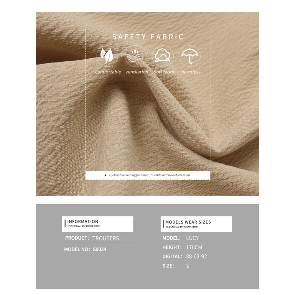 Casual Events Lässige Shorts Atmungsaktive Shorts Einfach zu tragende Shorts mit elastischem Bund Modischer Streetstyle Leichter Stoff