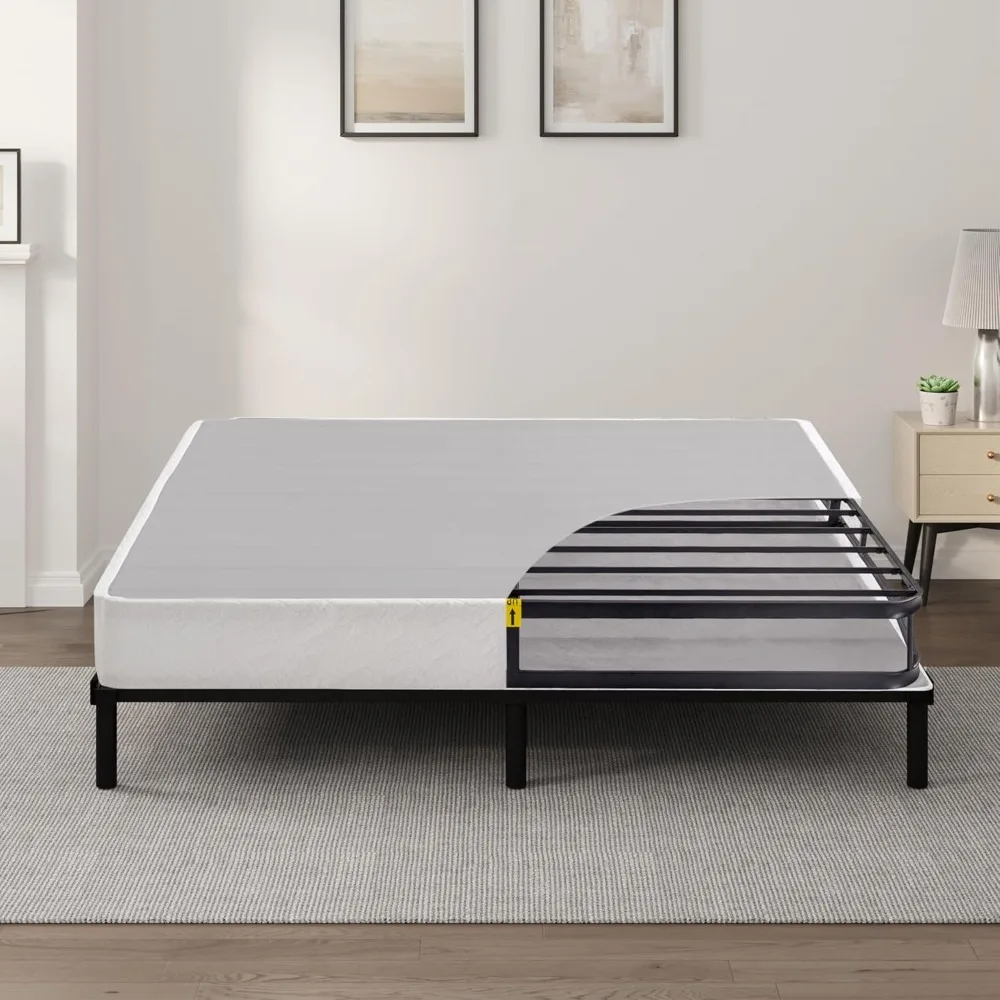 

7.5 Inch Metal Box Spring with Quick Assembly, Sturdy Mattress Foundation, Strong Steel Metal Frame, Easy Assembly, King