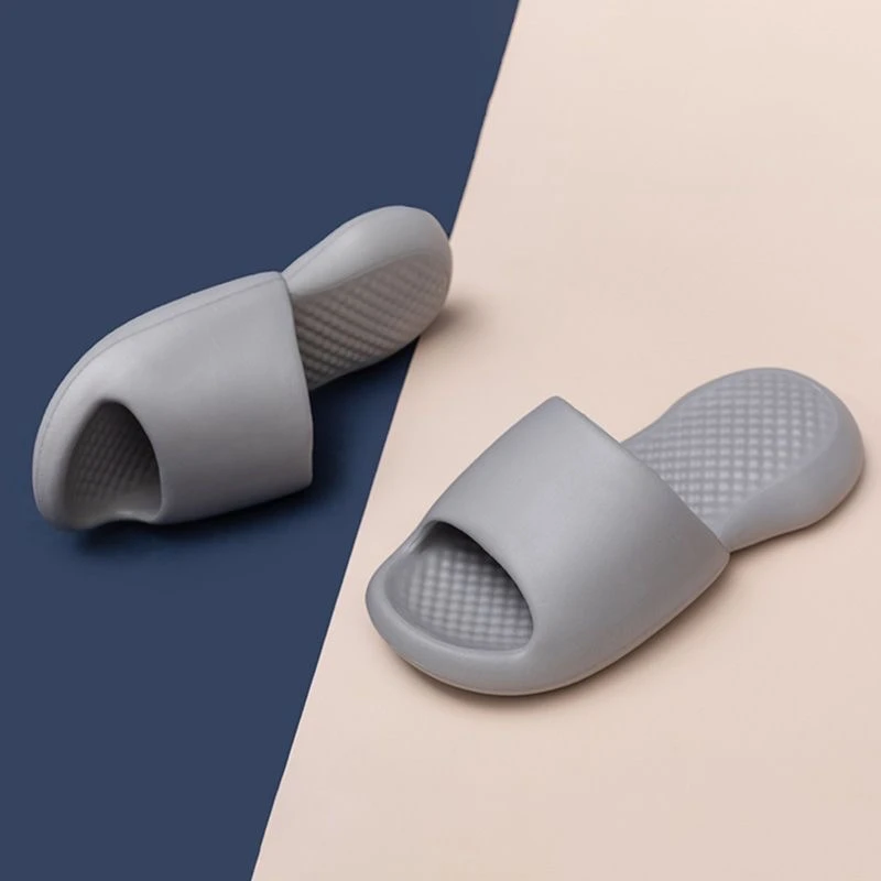 

Слайды с подушкой Cloud, модные женские летние мягкие тапочки на толстой платформе для ванной комнаты, дома и мужчин, нескользящие, противоскользящие, женские