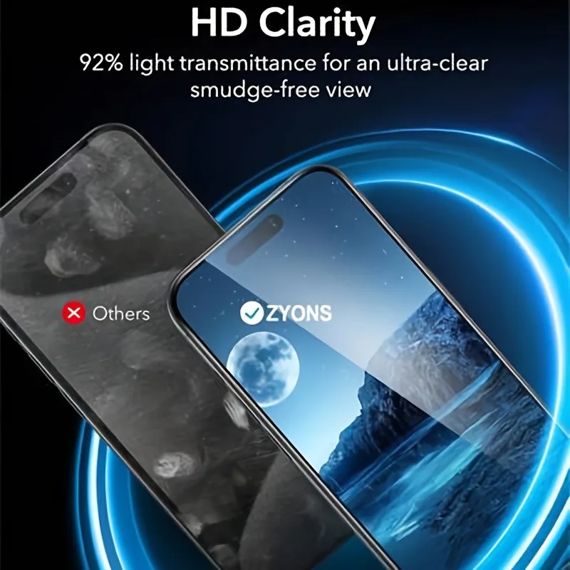 2 قطعة 9H واقي شاشة الخصوصية عالي المتانة متوافق مع iPhone 17 16 Pro Max 15 14 13 12 11 Pro Mini 15 14 Plus XR Glass