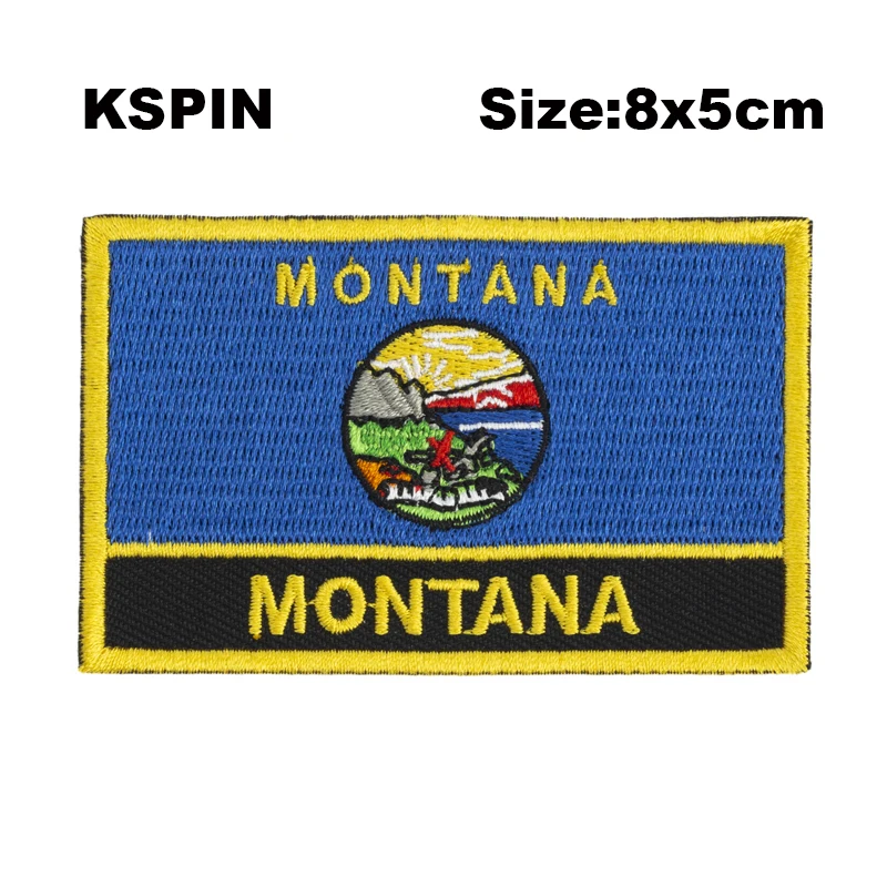 U.S.A Wyoming New Mexico Montana Washington Oregon Alaska   Kentucky Nebraska Arkansas National Flag Flag Embroidery Patch Badge