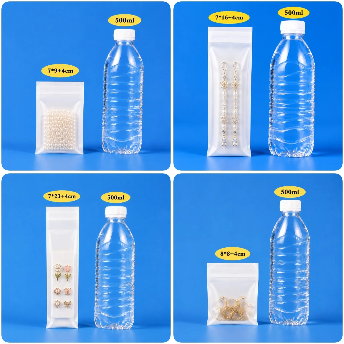 Umweltfreundliche, biologisch abbaubare Glasin-Papiertüten, halbtransparente Tasche, selbstklebende Umschläge, für Datenkabel, Kleidung, Accessoires – Detail 3