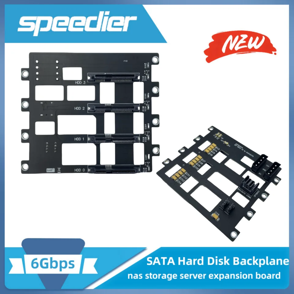 SASSATA Festplatte Backplane Nas Storage Server Erweiterungsplatine Tantalkondensator Version Sff8643 Schnittstelle 4 Bays