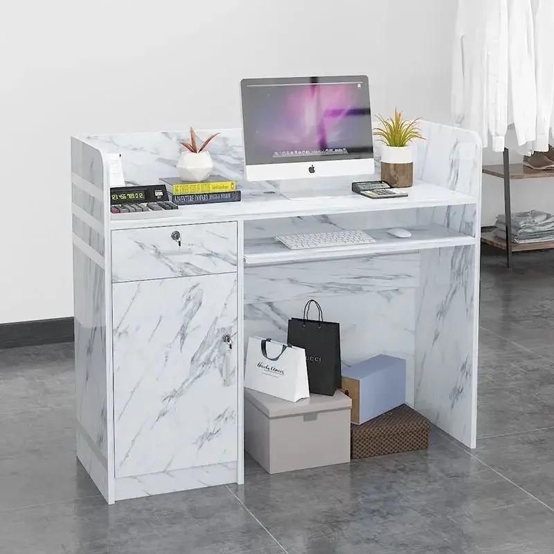 

European Cashier Simple Modern Shop Small Commercial Bar Counter Reception Counter Welcome Desk Service Desks Company Front Desk