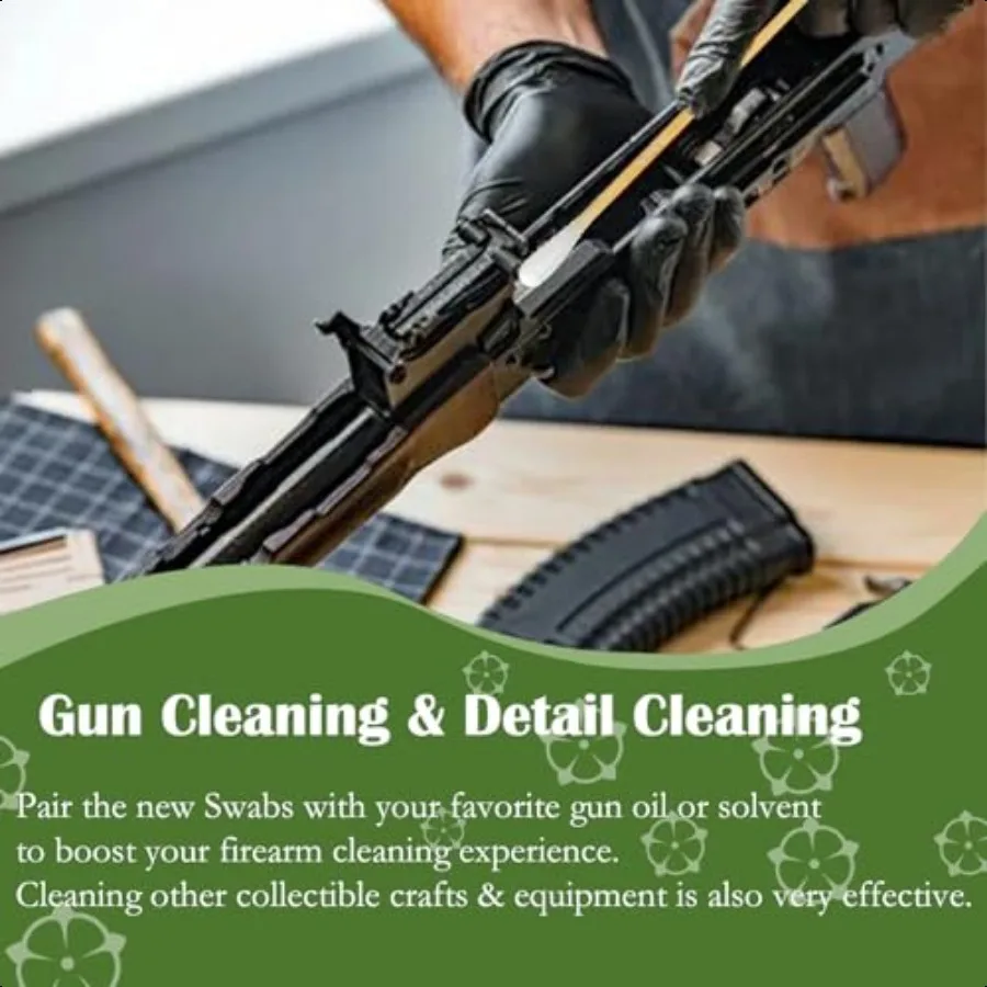 6 inch Long Cotton Swabs in Storage Box 500PCSBamboo Sticks Highly Absorbent Tipped Applicators for Makeup Gun Cleaning Pet Car