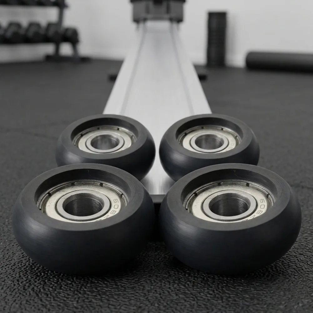 4pcs Plastic Steel Roller Wheels for Rowing Machine Frame Guides Sliding Door Tracks and Window Mechanism Support