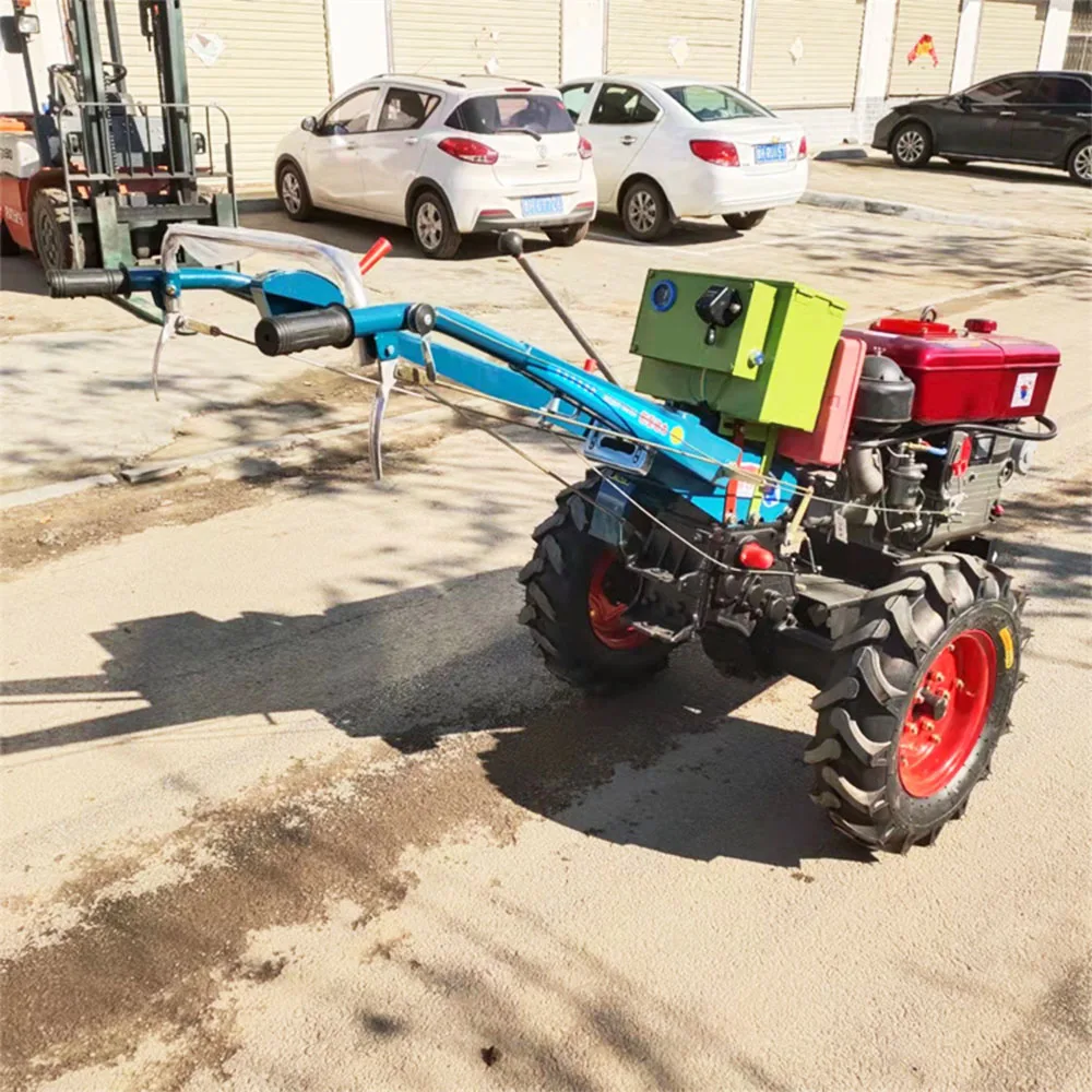 メーカー製パワ耕運機 20馬力 手押し式トラクター ディーゼルエンジン搭載 歩行型ミニ耕運機