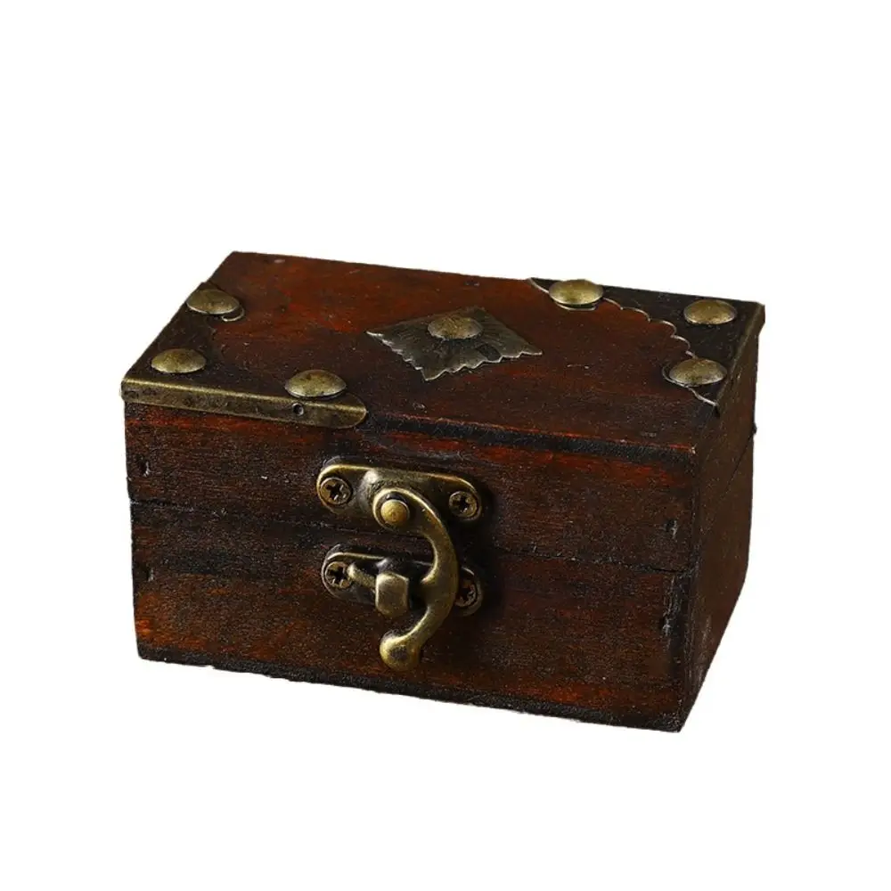 Portable Buckle Jewelry Storage Box Oriental Style Accessory Organizer Trinket Chest Classical Small Size Treasure Chest Box