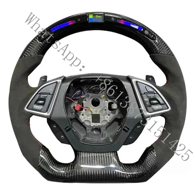

Suitable carbon fiber LED steering wheel with, new customized products car steering wheel