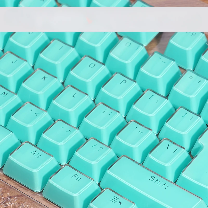 Mechanical Keyboard Keycaps Crystal Yellow Personalized Ice Crystal Transparent 104