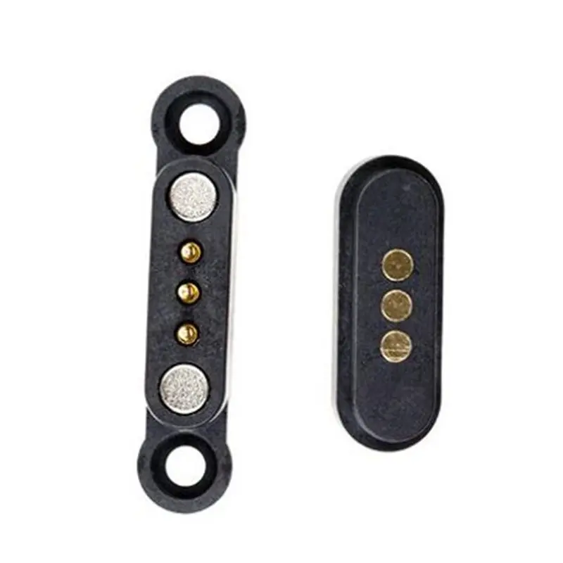 AT51 40 Pairs Spring Loaded Magnetic Pogo Pin Connector 3 Positions Magnets Pitch 2.3 Mm Through Holes Male Female Probe