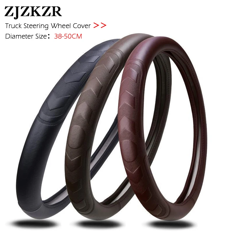 

Грузовики для вождения на большие расстояния, автобусы, фургоны, грузовики, тяжелый чехол на руль 38-50 см, нескользящие дышащие аксессуары