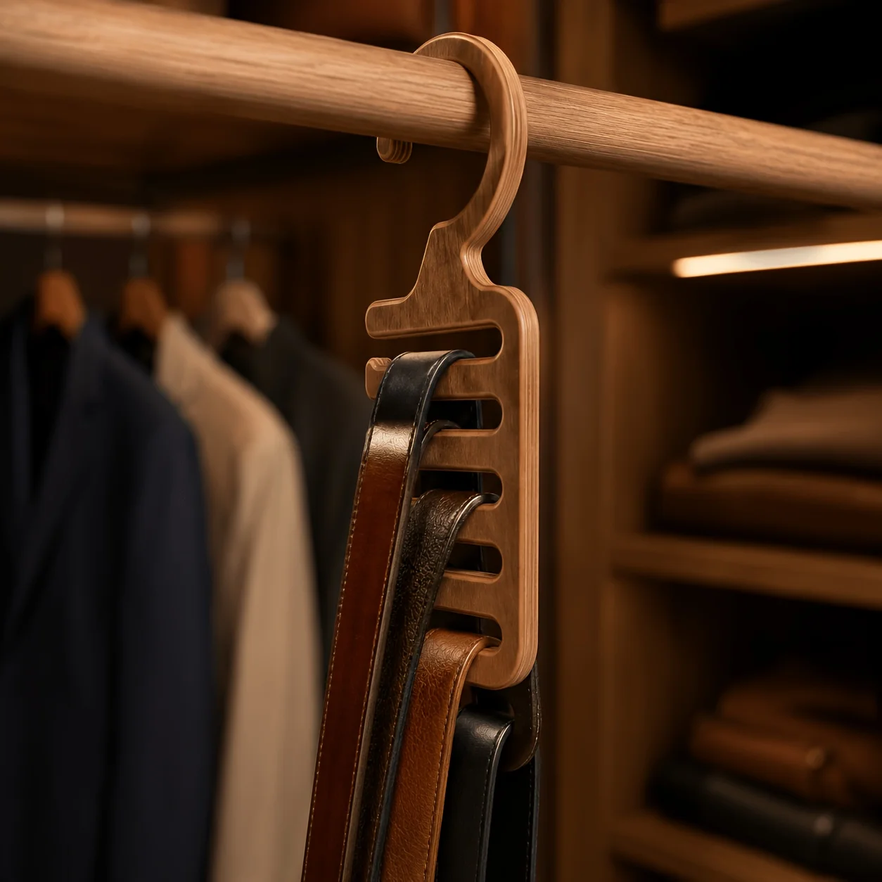 3D Printed Vertical Wall/Over Door Multi-Layer Hook, Space-Saving Organizer for Ties, Belts, Scarves & Camisoles
