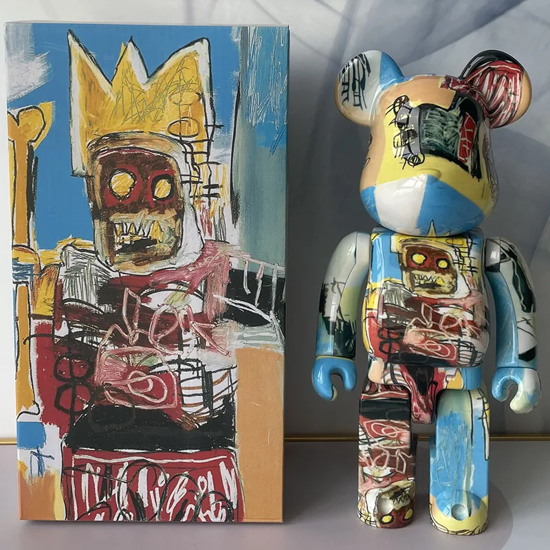 Bearbrick 400% Surfen Kroon Maan 28 Cm 11 Inch Hoogte Woondecoratie Ornamenten Beer Pop Gewrichten Kan Draaien Gift figuur