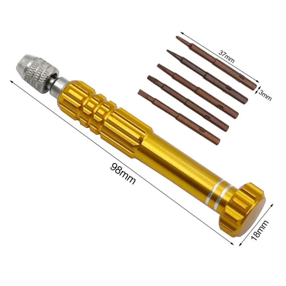 Kit di strumenti per la riparazione di stelle con punta per cacciavite di precisione 6 In 1 per la manutenzione di casa/ufficio/elettronica