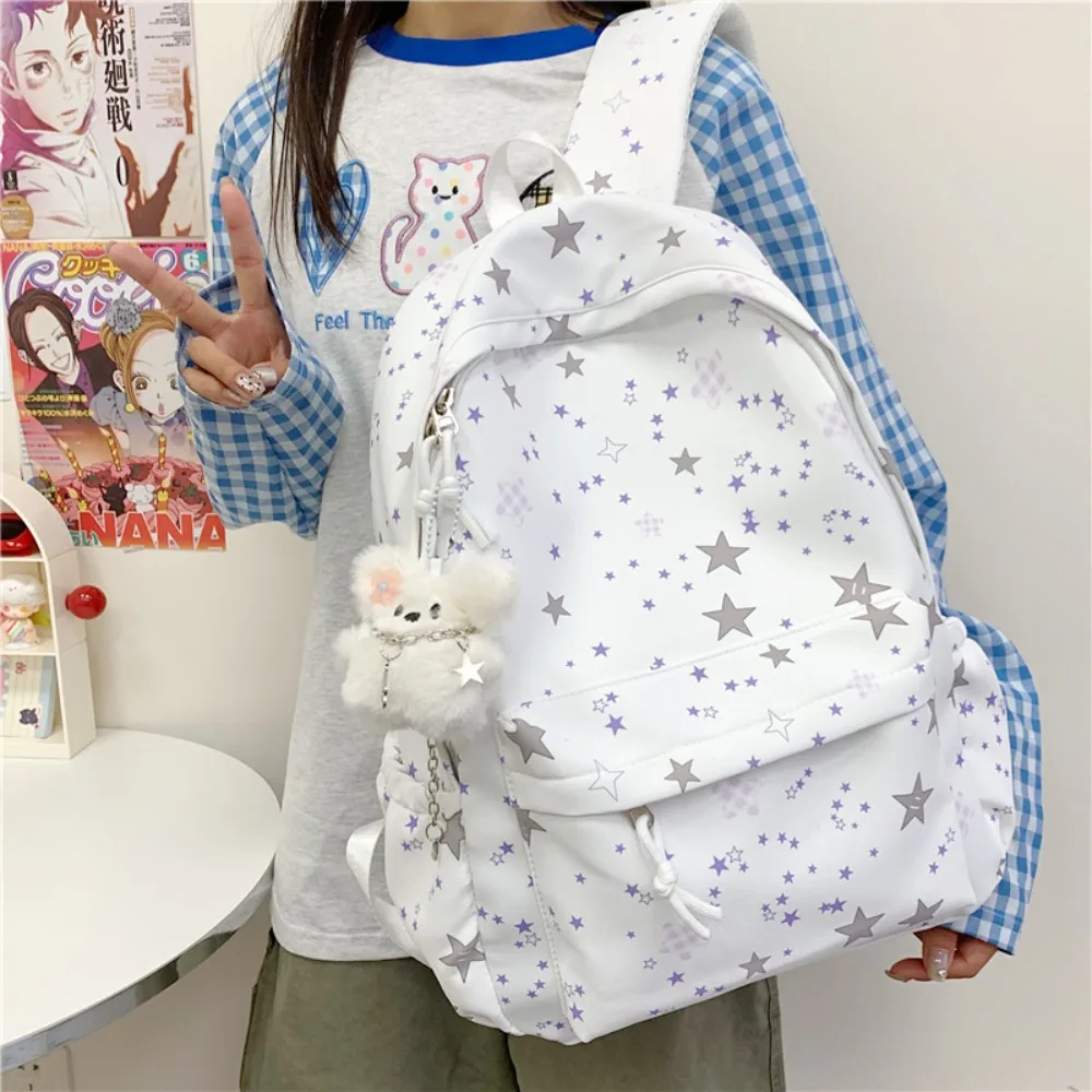 

New High-value Schoolbag, Fresh and Sweet Light for Students, Spring Travel, Large-capacity Backpack, Multi-function Versatile