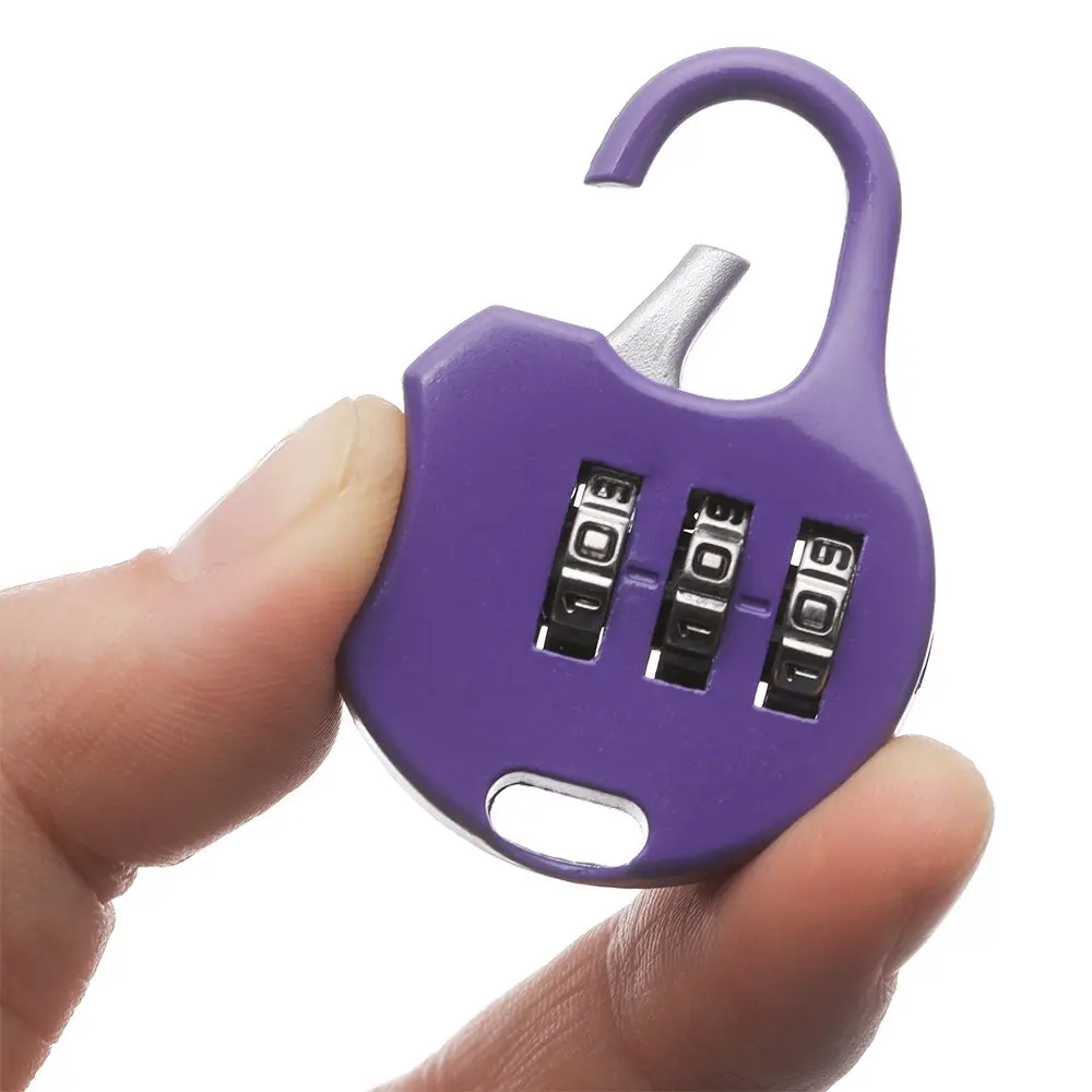 Mini Alloy Number Combination Code Lock Luggage Padlock Zipper Bag Backpack Handbag Drawer Cabinet Luggage Lock Anti-Theft Tools