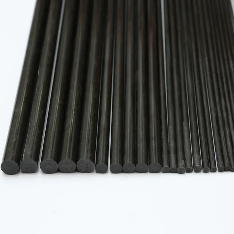 20pcs/lot New Carbon Fiber Rods for RC Plane DIY tool wing tube Quadcopter arm 1mm 1.5mm 2mm 3mm (500mm) Wholesale