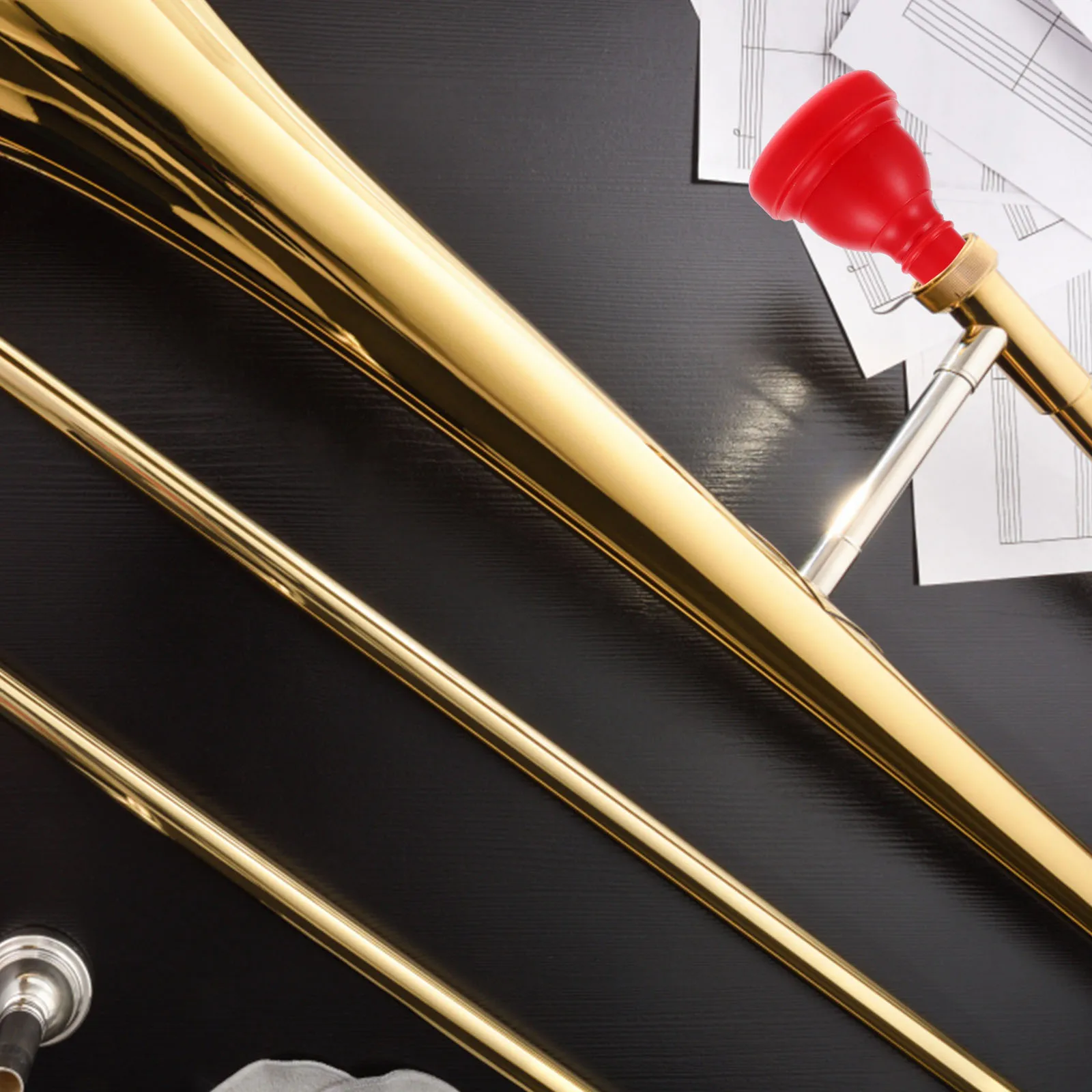 

Trombone Mouthpiece ABS Material Easy Install Beginner Tenor Musical Replacement Parts Accessories Plastic Craft Practical