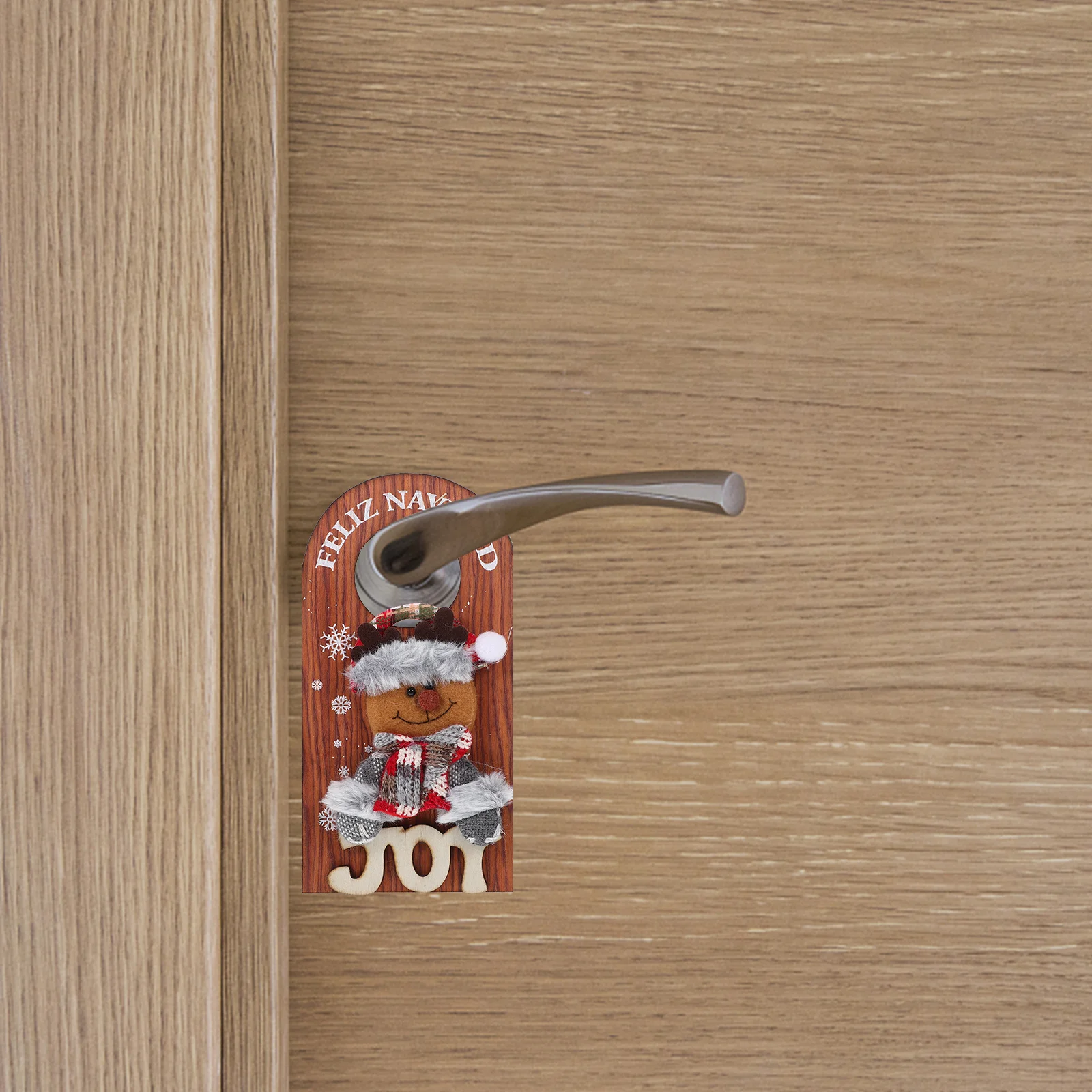 

2Pcs Xmas Door Hanging Decoration Wooden Christmas Hanging Sign Party Supply Home Ornament Xmas Party Favor