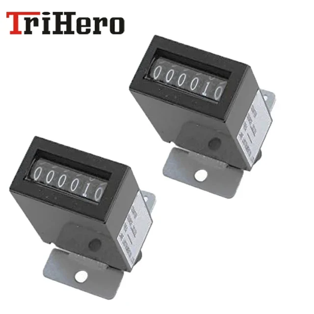 Trihero electromagnetic or digital 6 digits CE RoHS passed 24VDC LY-06 counter,lightning strike Line Seiki ME Series counter