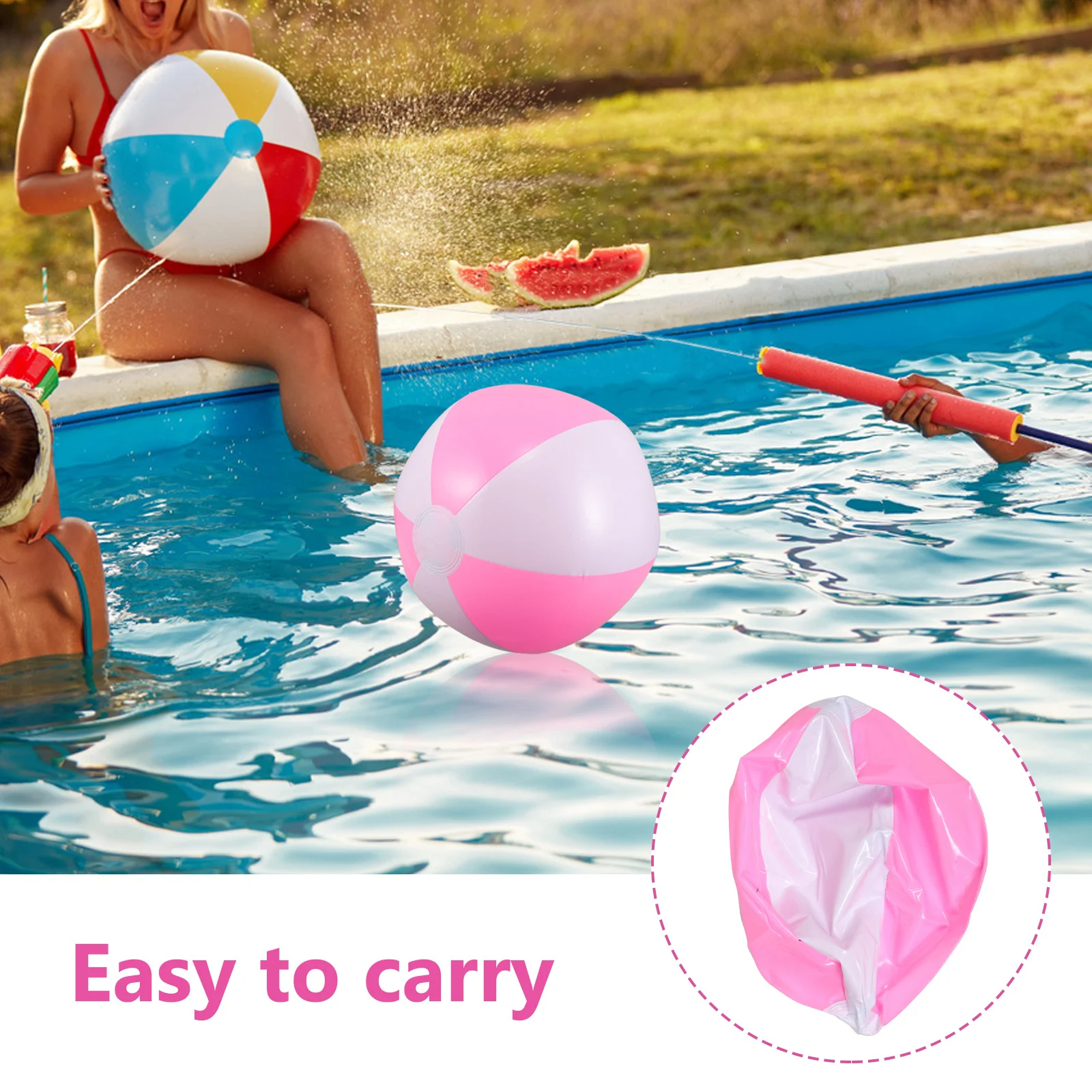 5 stücke 13 Zoll Dual Farbe Aufblasbare Strand Ball Sommer Pool Party Spiele Kinder Outdoor Spaß Tropical Decor Schwimmen pool