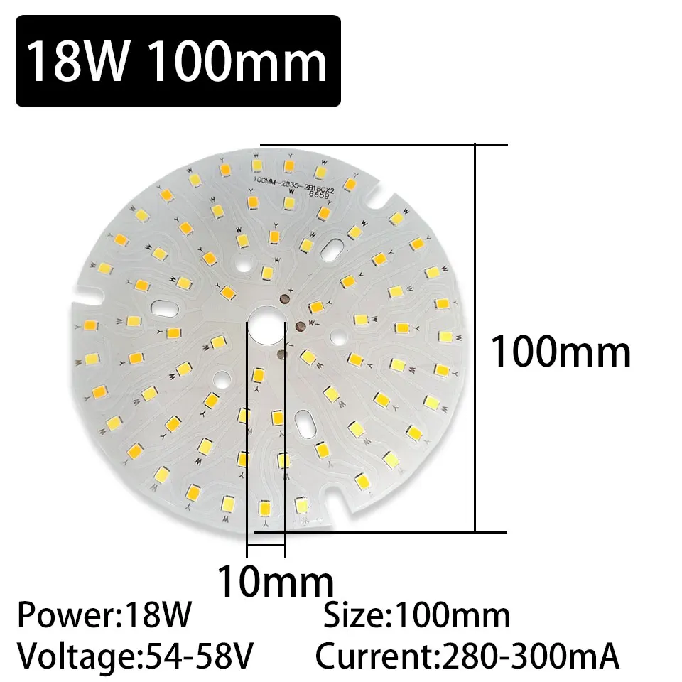 LED Bead Ceiling Lamp Renovation Lamp Board Circular Dual Color Dimming Bulb 3W 5W 7W 9W 12W 18W 24W Down Lamp SMD Light Source