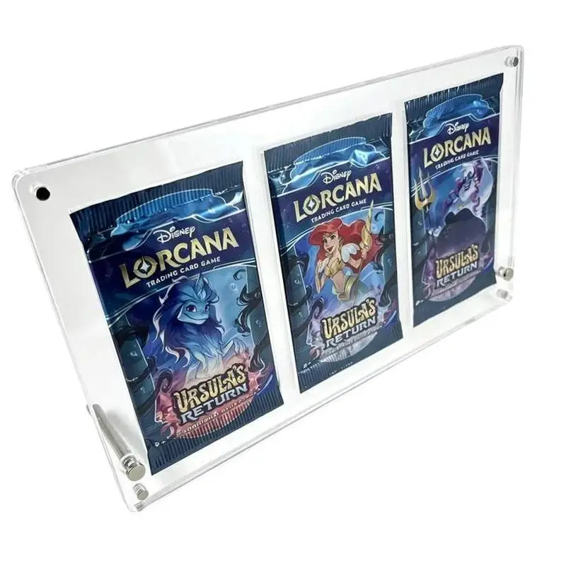 custom.Custom 3 Pack Acrylic Display Holder View TCG Booster Pack and Retail Display