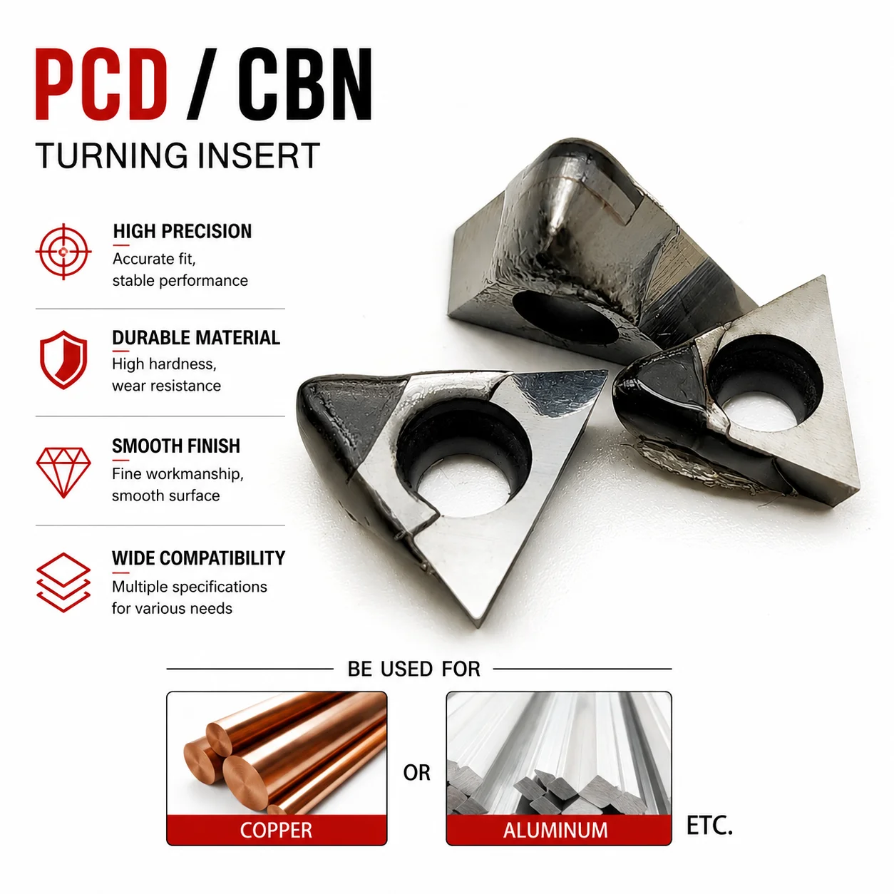 

TPGH080202 TPGH080204 TPGH090202 TPGH090204 TPGH110302 TPGH110304 TPGH110308 PCD CBN Nc Lathe Inner Hole Boring Tool