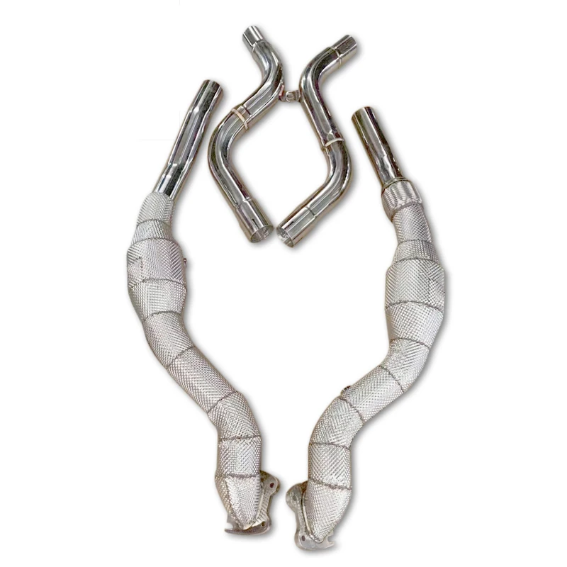 

Exhaust Downpipe For Dodge Challenger SRT Hellcat 6.2L 2015-2023 Stainless Steel High Flow Catted Downpipe With Catalyst