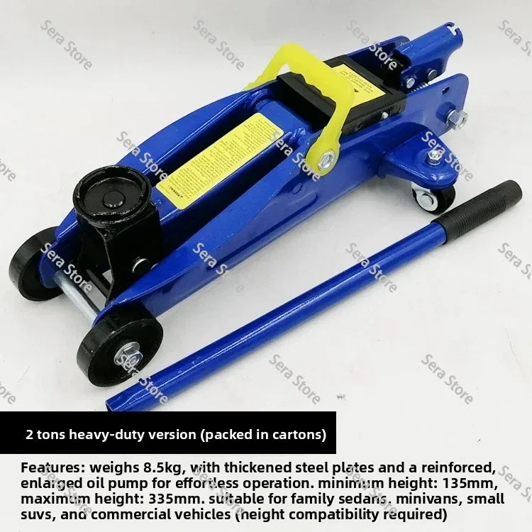 Hydraulic Jack Lifting Tool Outdoor Maintenance Emergency Tool Car Horizontal Jack 2t Manual Hydraulic
