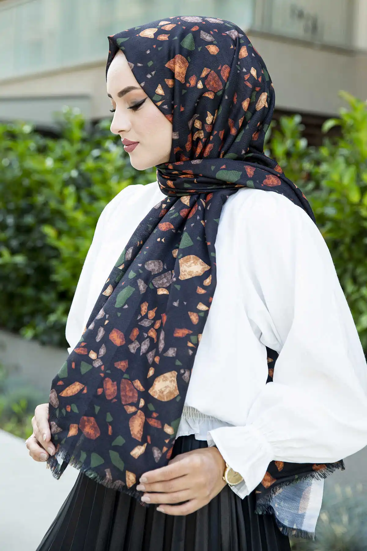 Women Shawl Scarf Modern Islamic Muslim Women 'S Head Scarf Hijab for Women Islamic Hijab scarf Turbans Bayan