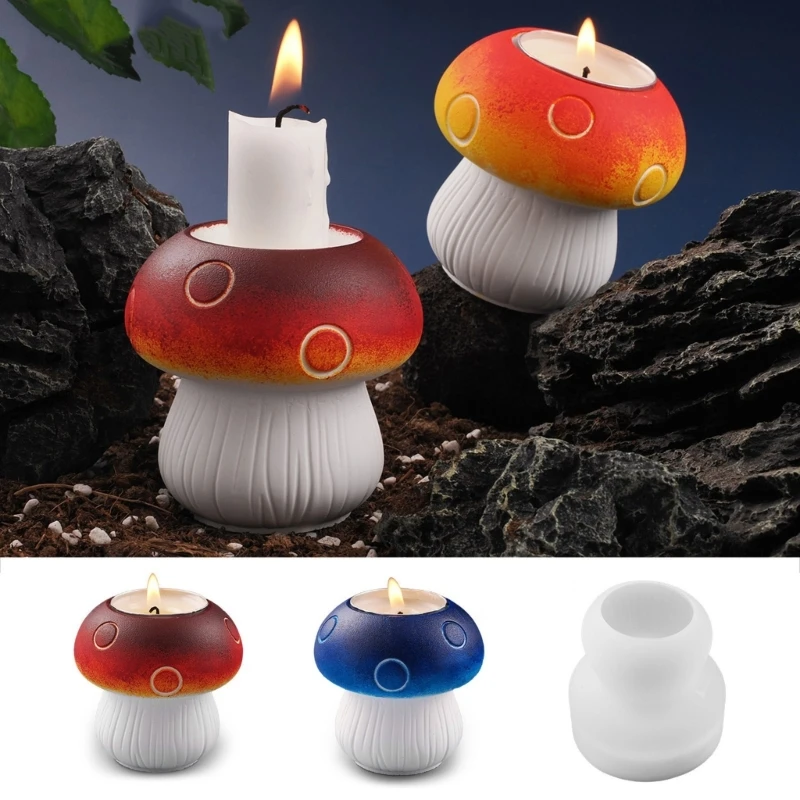 Molde multifuncional, moldes para Base velas, moldes para manualidades, moldes para candelabros con forma seta, moldes