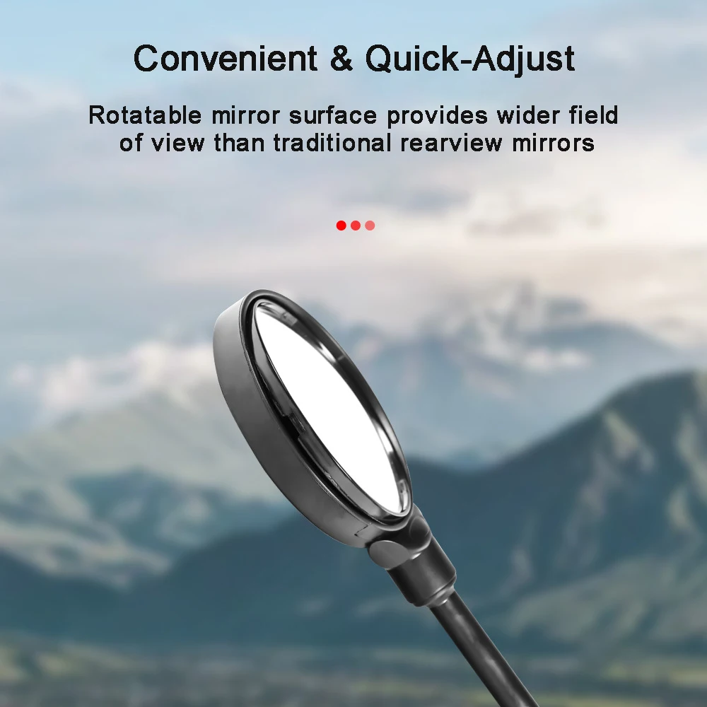 

1PC Bike Rearview Mirror 360 Adjustable Handlebar Mirror for Mountain Road Bike Motorcycle Safety Cycling Accessory