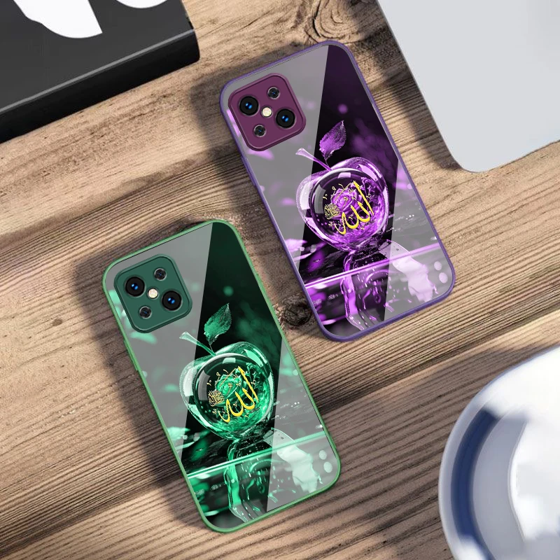 

Crystal For Apple Green For Oppo Find X5 X8 Pro X3 Lite A72 58 73 54S F11 79 Reno 6 4Z 5G Nord N200 Tempered Glass Phone Case