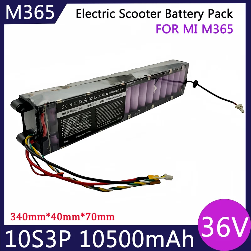 

36V 10500mAh Battery ForXiaomi M365 Pro Special Battery Pack 36V Battery 10.5Ah Riding BMS+Charger Electric Scooter