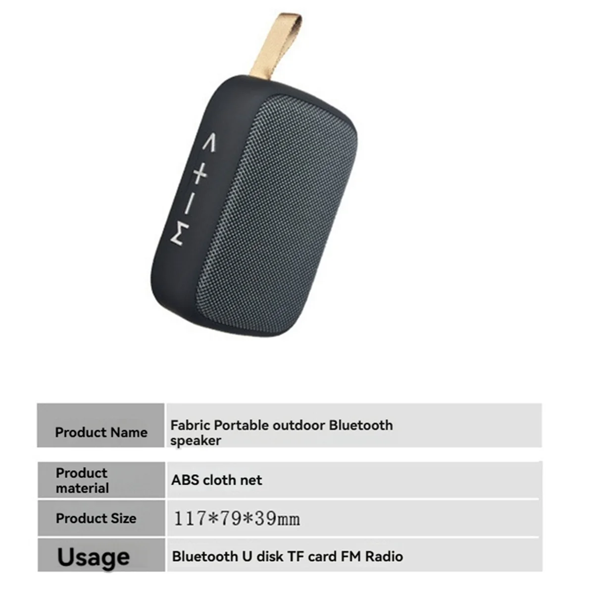 

T36C Портативные колонки Открытый Bluetooth Мини-динамик Беспроводная колонка 3D Стерео Музыкальный плеер Hi-Fi Звуковая коробка Черный и серебристый