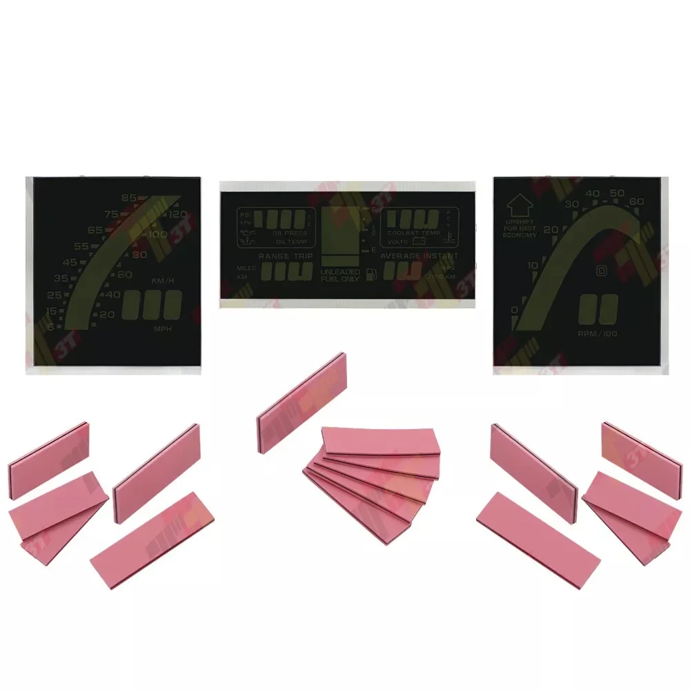 

LCD Display Set For Chevrolet Corvette C4 Digital Instrument Cluster 1987-1988