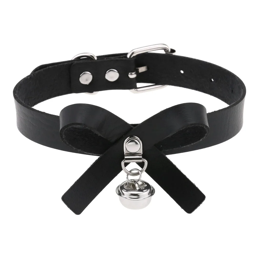 DIEZI Vintage Süße Kühle Hip Hop Niet Halsband Halskette Harajuku Gothic Club Schwarz PU Leder Kragen Drehmomente Halskette Schmuck