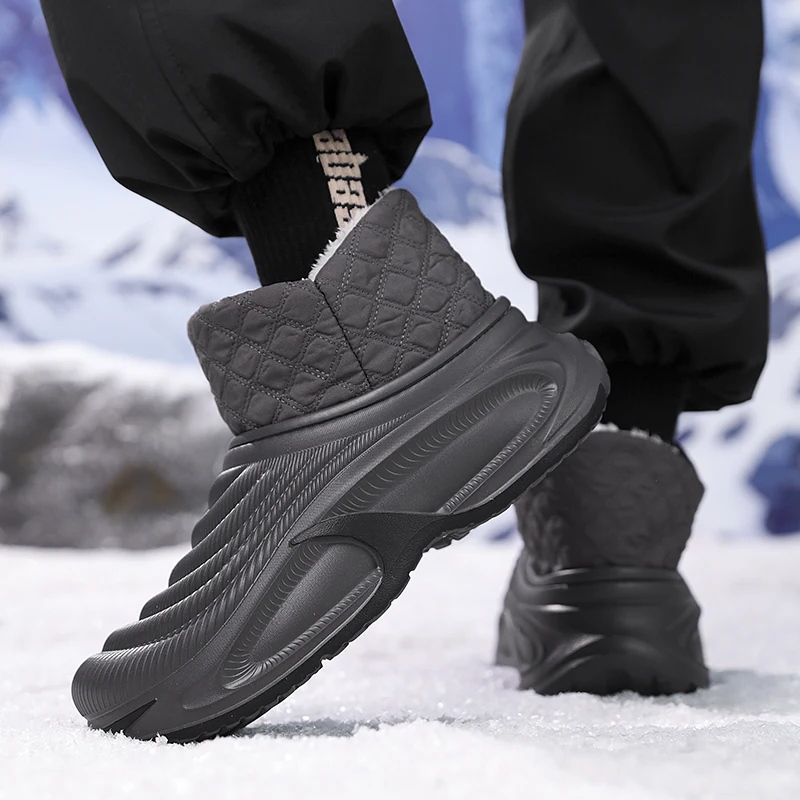 Hot Sale Fashion Men's Cotton Slippers Winter Warm Plush Shoes for Men Platform Indoor Outdoor Man Garden Shoes chaussure hommes