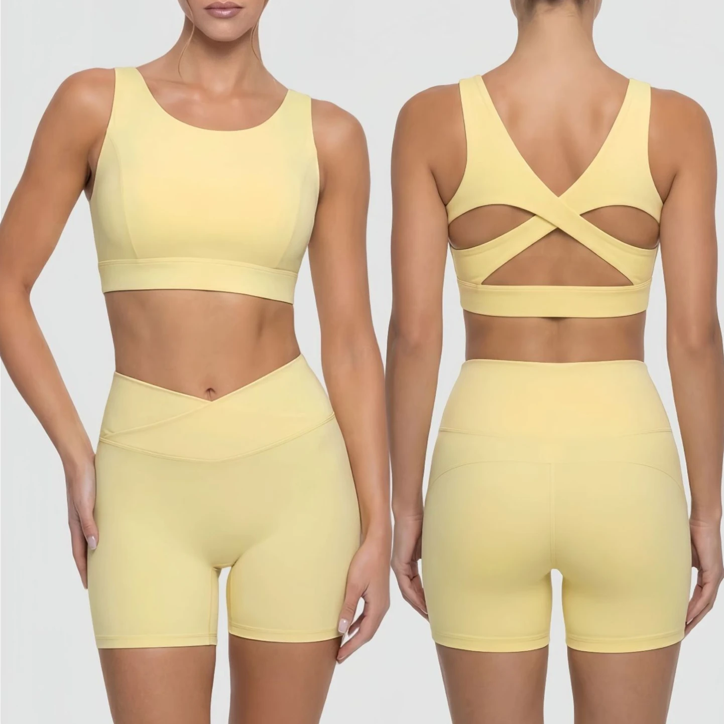 

Yoga Fitness Bra Shock-absorbing Sports Bra Breathable and Quick Drying Training Running Underwear yoga shorts leggings women