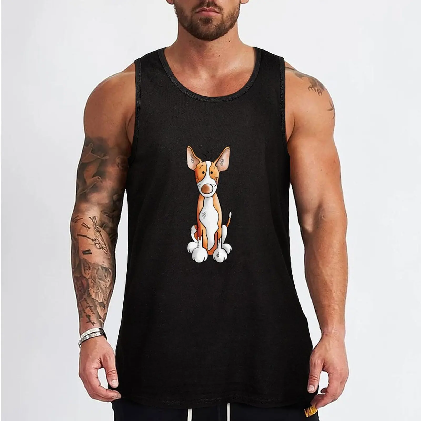 Funny Podenco Dog Tank Top summer clothes man 2024 Men's gym t-shirt