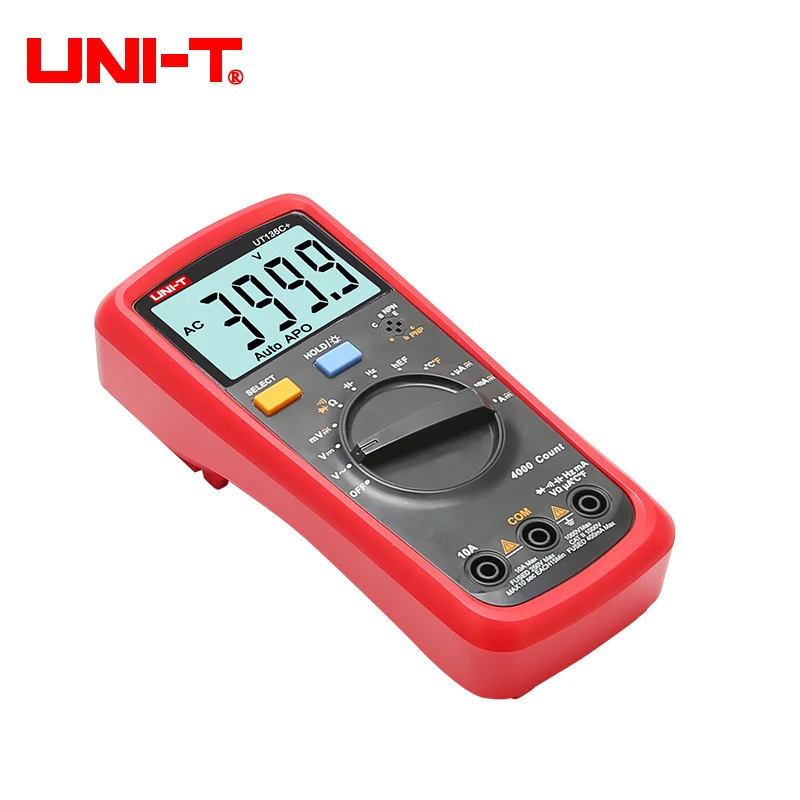 UNI-T UT136B+/UT136C+ Multimeter Digital multimeter tester AC DC Voltmeter Ammeter Ohm capacitance HFE Diode/transistor tester