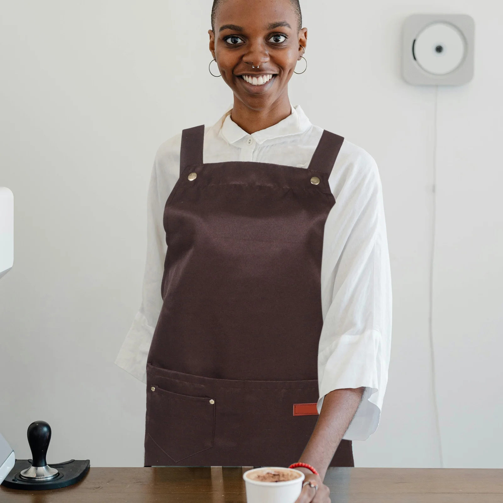 Wasserdichte kommerzielle Latzschürze, verstellbare Träger, Taschen, ölschmutzabweisend, für Küche, Kochen, Geschirrspülen, Server, Arbeitsschürze für Herren