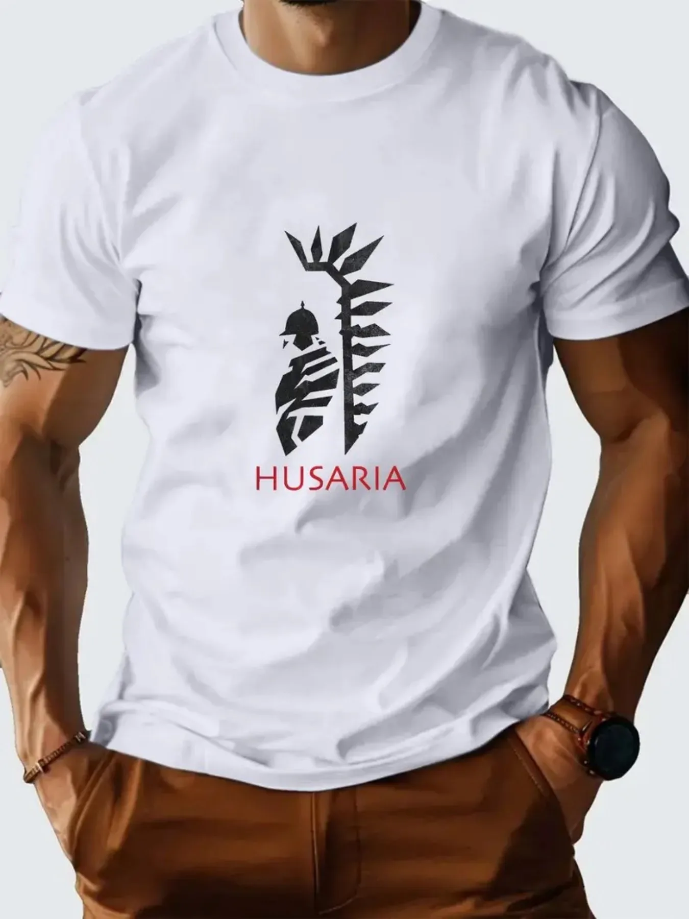 Men'S Graphic Tee, Designed for Breathability And Moisture Control, Easy to Wash And Maintain, Featuring a Casual Round Neckline, Dispatched from a Nearby Warehouse, with Medium Elasticity, Short Sleeves, Perfect for Summer, Stylish And Adaptable