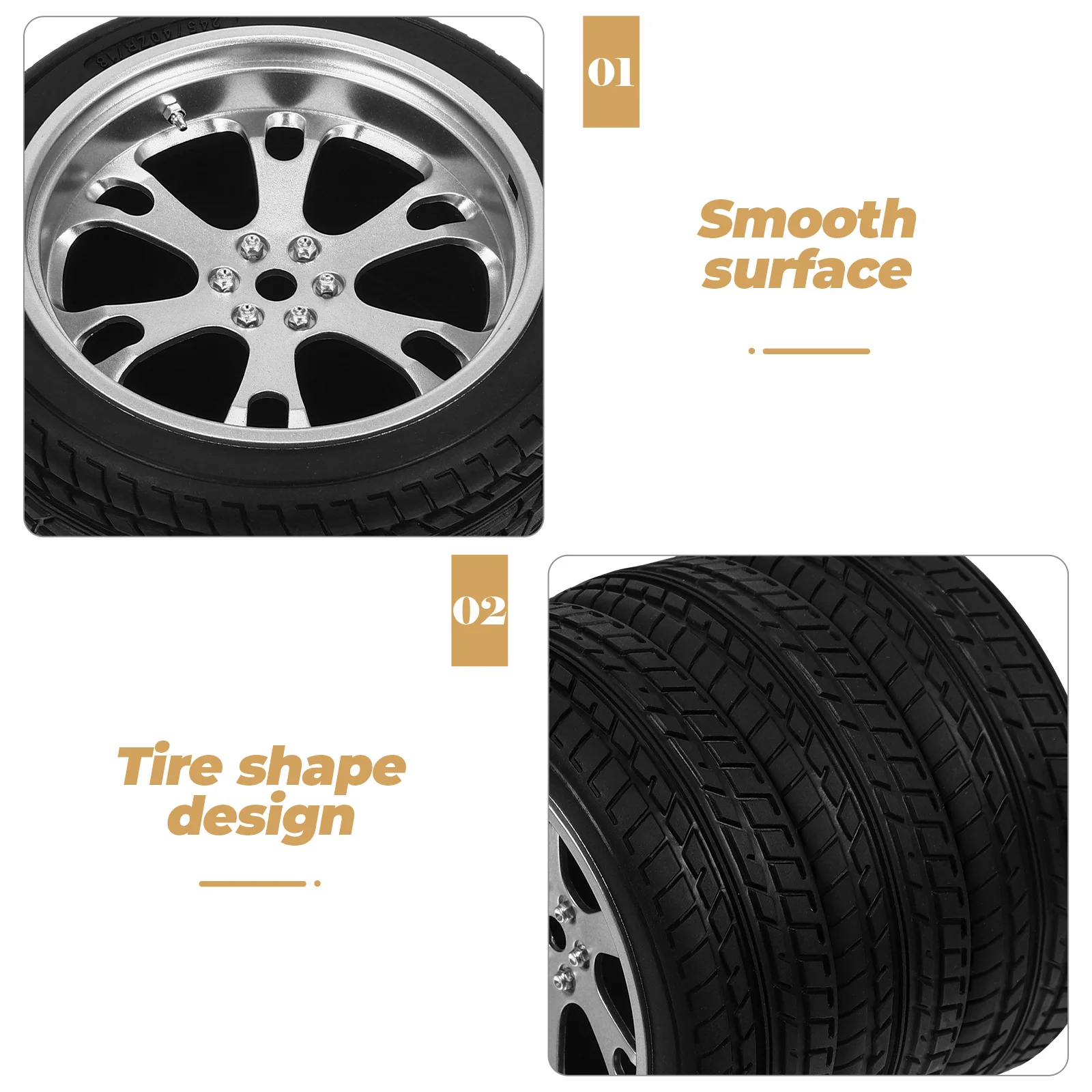 

Simulated Tire Pen Holder for Desk Men Diy Pencil Funny Plastic Stand Storage Car Shop Decor