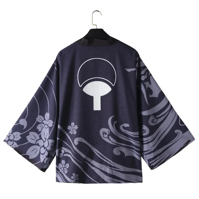20262026 122026 11 Nuevo Anime Hokage Konoha Kakashi Madara Sasuke Disfraces de Cosplay Kimono Capa con Símbolo Uchiha Haori para Adultos y Niños