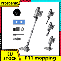 Proscenic P11 Mopping Cordless Vacuum Cleaner 35KPa Suction 0.65L Dustbin 5-Stage Filtration System 2000mAh Detachable Battery