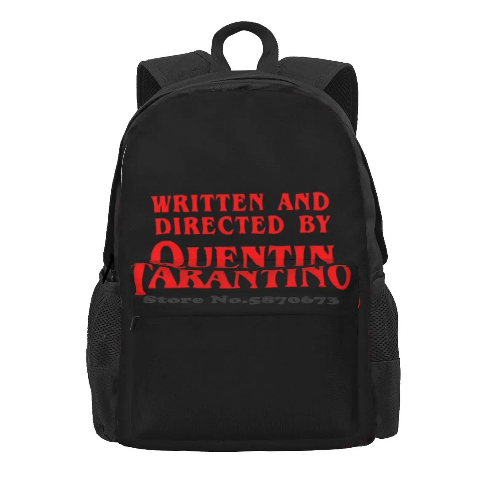 Written And Directed By Quentin Tarantino Hot Sale Schoolbag Backpack Fashion Bags Written And Directed By Quentin Tarantino